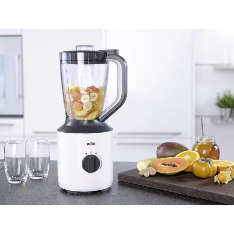 Braun PowerBlend 3 1,5 L Liquidificadora 800 W Preto, Branco