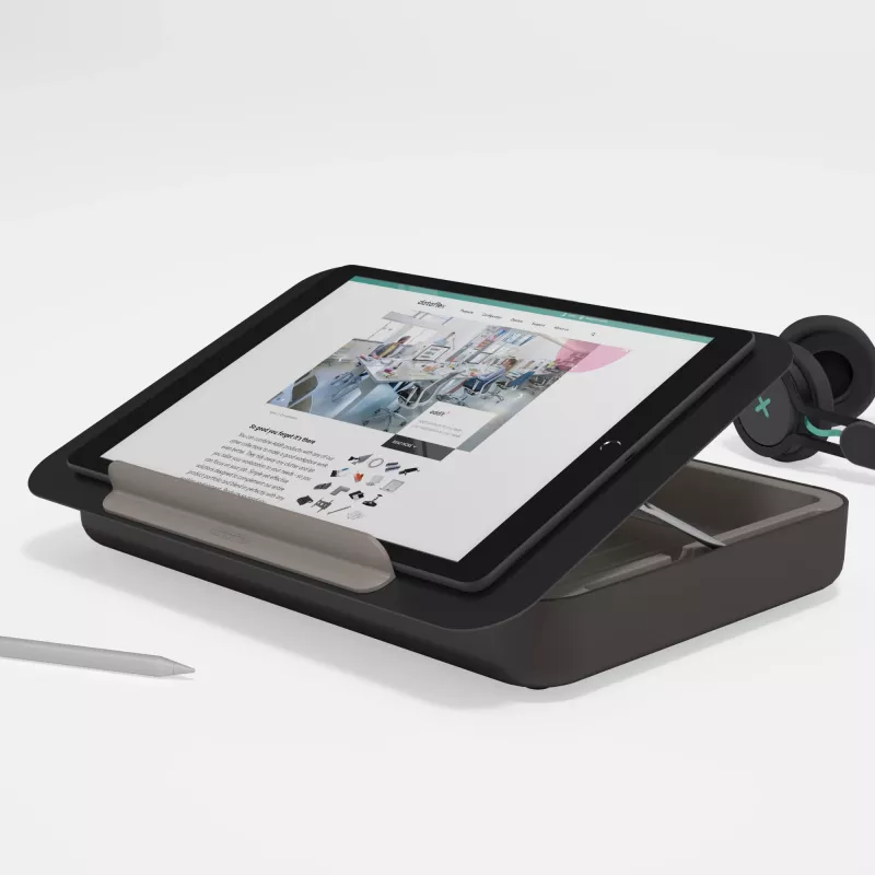 Dataflex Addit Bento® caixa de ferramentas ergonómica 903, suporte para portátil, Preto, 38,1 cm (15 polegadas), 38,1 cm (15 polegadas), 38,1 cm (15 polegadas), 6 kg