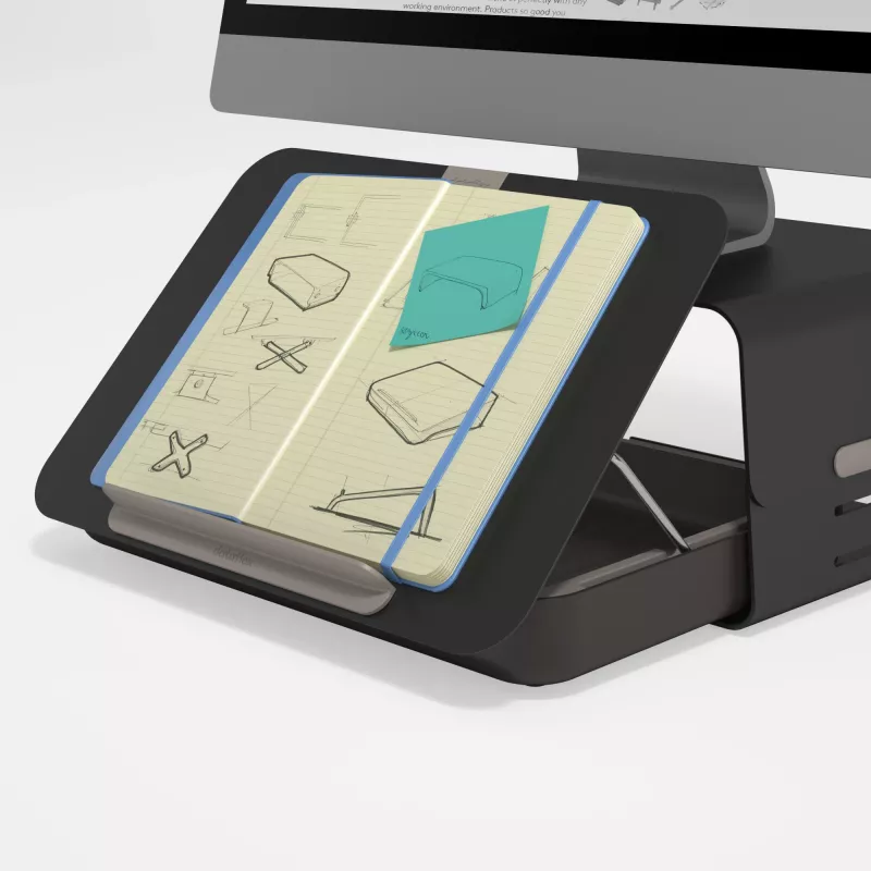 Dataflex Addit Bento® caixa de ferramentas ergonómica 903, suporte para portátil, Preto, 38,1 cm (15 polegadas), 38,1 cm (15 polegadas), 38,1 cm (15 polegadas), 6 kg
