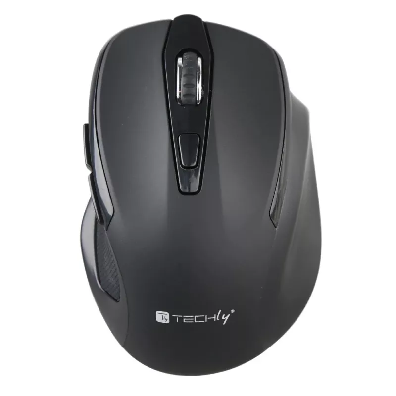 Techly IM 102-WBK Rato Escritório Destro RF Wireless Ótico 1600 DPI