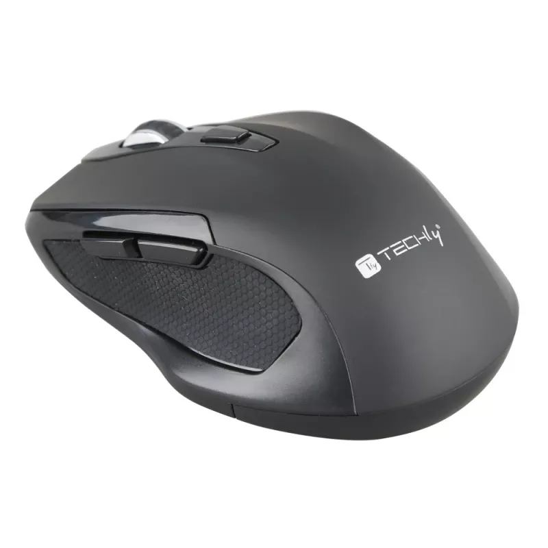 Techly IM 102-WBK Rato Escritório Destro RF Wireless Ótico 1600 DPI