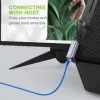 Techly IDATA USB-ETGIGA-AA Docking station/replicador de portas para portátil Com fios USB 3.2 Gen 1 (3.1 Gen 1) Type-A Preto, Prateado
