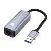 Techly IDATA USB-ETGIGA-AA Docking station/replicador de portas para portátil Com fios USB 3.2 Gen 1 (3.1 Gen 1) Type-A Preto, Prateado