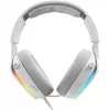 Glorious Gaming Glorious GHS Eternal RGB - headset gaming estéreo RGB para PC, PS5, PS4, Switch - drivers angulares com afinação individual, microfone removível ajustável e cristalino, USB-C - durável, conforto para todo o dia e noite - branco