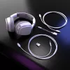 Glorious Gaming Glorious GHS Eternal RGB - headset gaming estéreo RGB para PC, PS5, PS4, Switch - drivers angulares com afinação individual, microfone removível ajustável e cristalino, USB-C - durável, conforto para todo o dia e noite - branco