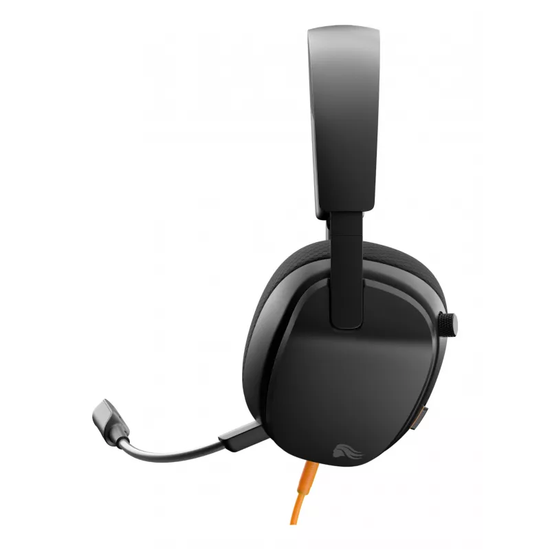 Glorious Gaming Glorious GHS Eternal - headset gaming estéreo para PC, PS5, PS4, Xbox, Switch - drivers angulares com afinação individual, microfone removível ajustável e cristalino, 3,5 mm - robusto, conforto para todo o dia e noite - preto