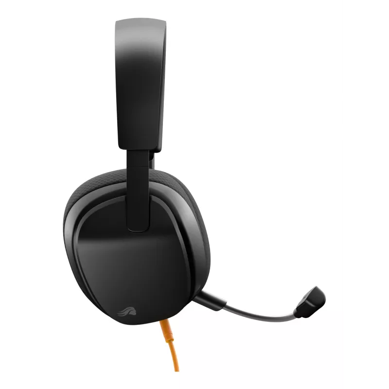 Glorious Gaming Glorious GHS Eternal - headset gaming estéreo para PC, PS5, PS4, Xbox, Switch - drivers angulares com afinação individual, microfone removível ajustável e cristalino, 3,5 mm - robusto, conforto para todo o dia e noite - preto
