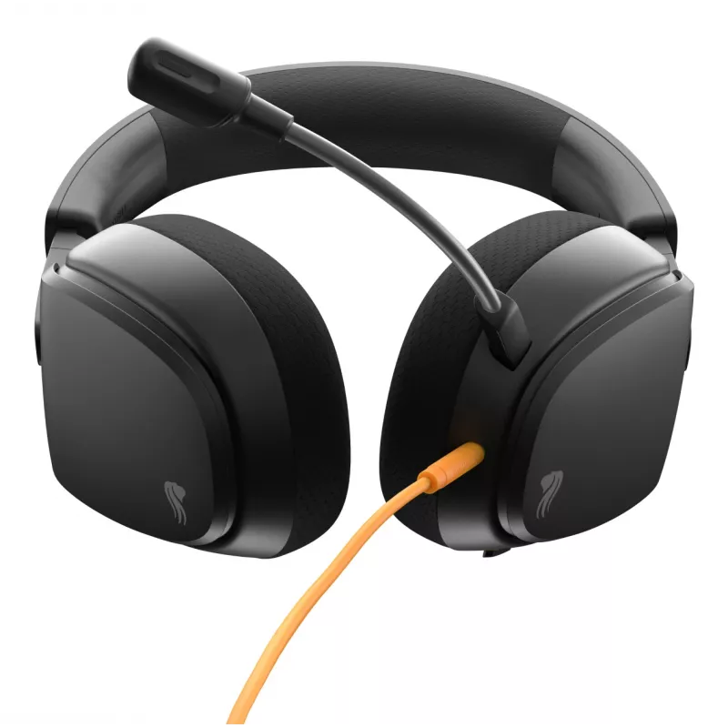 Glorious Gaming Glorious GHS Eternal - headset gaming estéreo para PC, PS5, PS4, Xbox, Switch - drivers angulares com afinação individual, microfone removível ajustável e cristalino, 3,5 mm - robusto, conforto para todo o dia e noite - preto