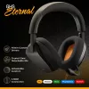 Glorious Gaming Glorious GHS Eternal - headset gaming estéreo para PC, PS5, PS4, Xbox, Switch - drivers angulares com afinação individual, microfone removível ajustável e cristalino, 3,5 mm - robusto, conforto para todo o dia e noite - preto