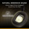 Glorious Gaming Glorious GHS Eternal - headset gaming estéreo para PC, PS5, PS4, Xbox, Switch - drivers angulares com afinação individual, microfone removível ajustável e cristalino, 3,5 mm - robusto, conforto para todo o dia e noite - preto