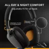 Glorious Gaming Glorious GHS Eternal - headset gaming estéreo para PC, PS5, PS4, Xbox, Switch - drivers angulares com afinação individual, microfone removível ajustável e cristalino, 3,5 mm - robusto, conforto para todo o dia e noite - preto