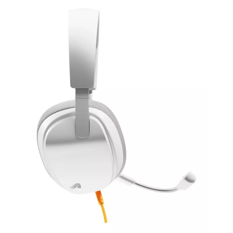 Glorious Gaming Glorious GHS Eternal - headset gaming estéreo para PC, PS5, PS4, Xbox, Switch - drivers angulares com afinação especial, microfone removível ajustável e cristalino, 3,5 mm - durável, conforto para todo o dia e noite - branco