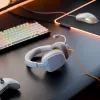 Glorious Gaming Glorious GHS Eternal - headset gaming estéreo para PC, PS5, PS4, Xbox, Switch - drivers angulares com afinação especial, microfone removível ajustável e cristalino, 3,5 mm - durável, conforto para todo o dia e noite - branco