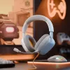 Glorious Gaming Glorious GHS Eternal - headset gaming estéreo para PC, PS5, PS4, Xbox, Switch - drivers angulares com afinação especial, microfone removível ajustável e cristalino, 3,5 mm - durável, conforto para todo o dia e noite - branco