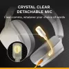 Glorious Gaming Glorious GHS Eternal - headset gaming estéreo para PC, PS5, PS4, Xbox, Switch - drivers angulares com afinação especial, microfone removível ajustável e cristalino, 3,5 mm - durável, conforto para todo o dia e noite - branco