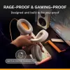 Glorious Gaming Glorious GHS Eternal - headset gaming estéreo para PC, PS5, PS4, Xbox, Switch - drivers angulares com afinação especial, microfone removível ajustável e cristalino, 3,5 mm - durável, conforto para todo o dia e noite - branco