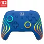 Comando com fios e sem fios Turtle Beach Afterglow Wave Blue para Nintendo Switch 2 – Bluetooth/USB-C, RGB, bateria integrada de 20 horas, cabo de 3 m