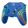 Comando com fios e sem fios Turtle Beach Afterglow Wave Blue para Nintendo Switch 2 – Bluetooth/USB-C, RGB, bateria integrada de 20 horas, cabo de 3 m