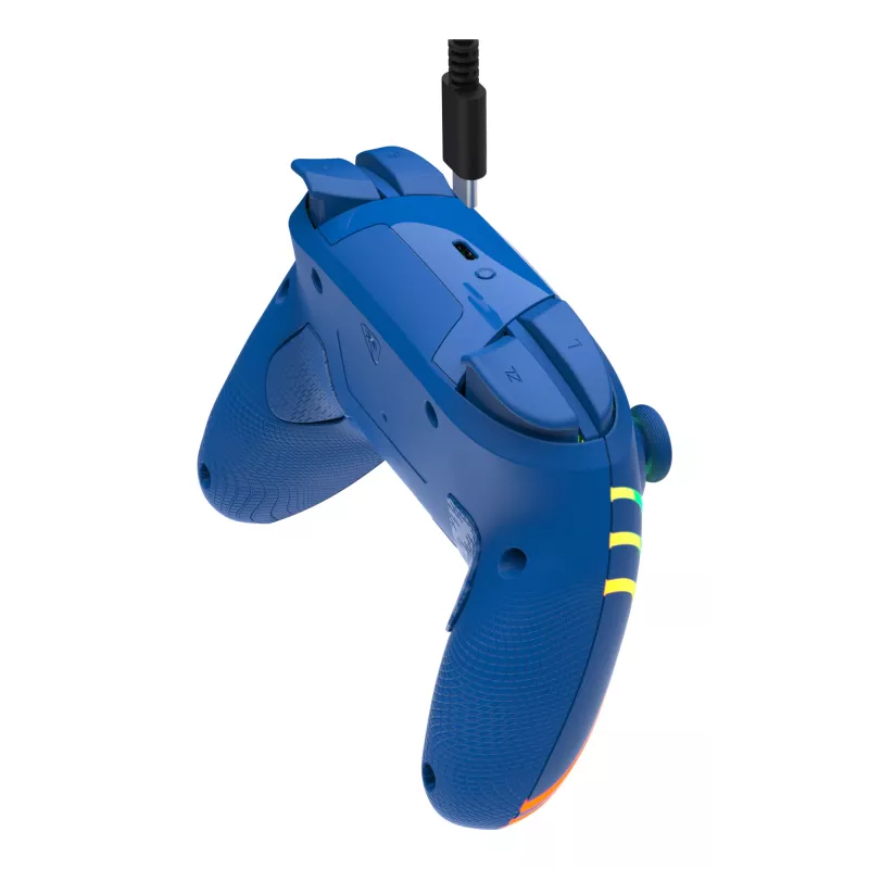 Comando com fios e sem fios Turtle Beach Afterglow Wave Blue para Nintendo Switch 2 – Bluetooth/USB-C, RGB, bateria integrada de 20 horas, cabo de 3 m