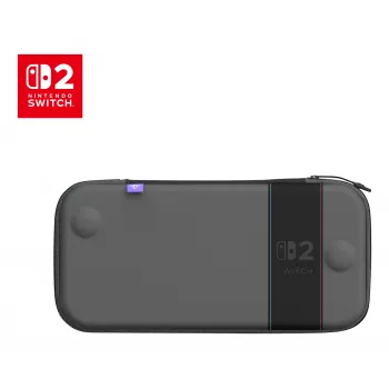 Mala de viagem Turtle Beach PlayTrek capa fina para Nintendo Switch 2 — antracite preto, 290×58×145 mm