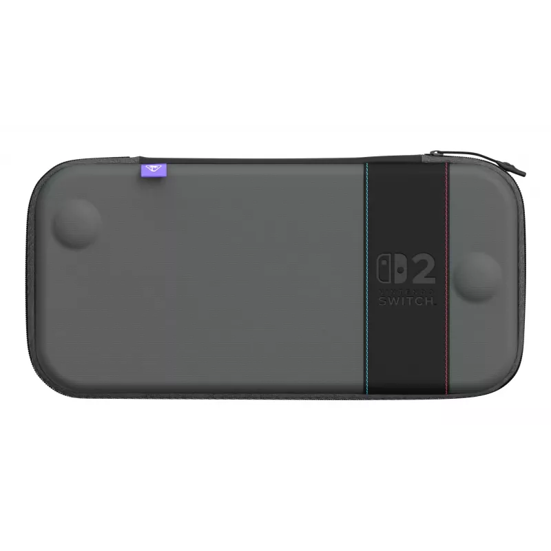 Mala de viagem Turtle Beach PlayTrek capa fina para Nintendo Switch 2 — antracite preto, 290×58×145 mm