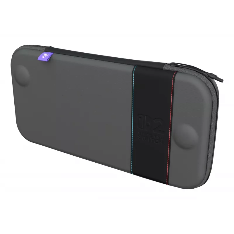 Mala de viagem Turtle Beach PlayTrek capa fina para Nintendo Switch 2 — antracite preto, 290×58×145 mm