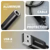 Axagon ADA-HA adaptador de áudio USB-A para jack de 3,5 mm Hi-Res DAC, 384 kHz/32 Bit, estéreo