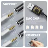 Axagon ADA-HA adaptador de áudio USB-A para jack de 3,5 mm Hi-Res DAC, 384 kHz/32 Bit, estéreo