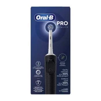 Escova de dentes elétrica BRAUN Oral‑B Vitality Pro — rotativa/oscilante, preto