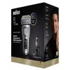 Máquina de barbear Braun Series 9 Pro+ 9667CC prateado aço inoxidável
