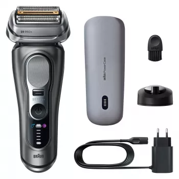Máquina de barbear Braun Series 9 Pro+ 9625s – grafite, 5 cabeças de corte, bateria de iões de lítio, aparador, molhado e seco