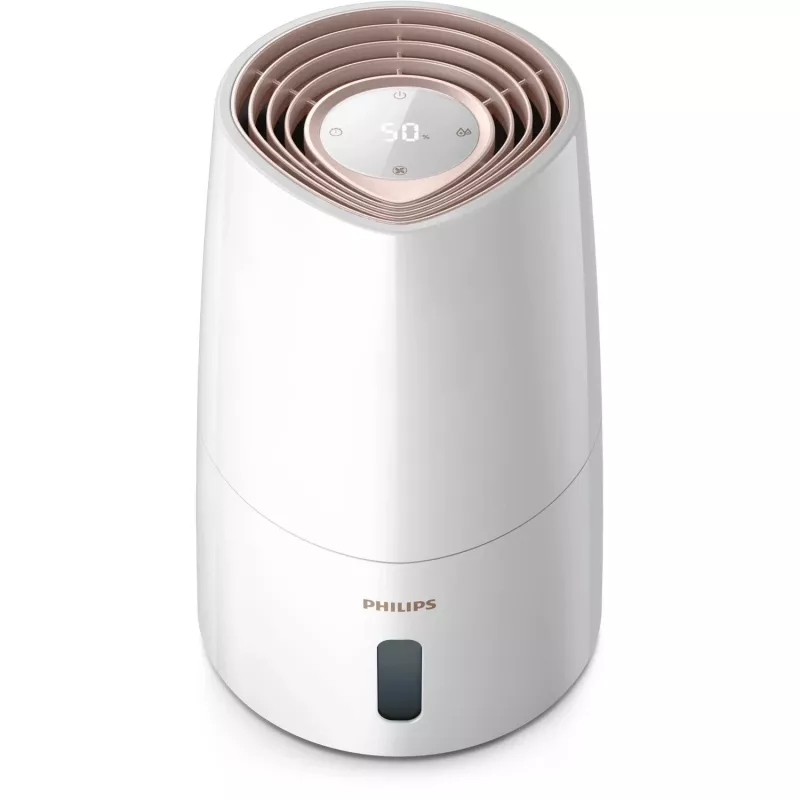 Humidificador Philips HU3916/10 3 L ultrassónico, 25 W, branco/rosé gold, 250×250×375 mm