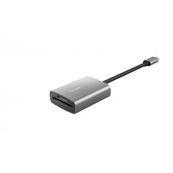Leitor de cartões Trust 24136 USB 3.2 Gen 1 (3.1 Gen 1) Type-C alumínio