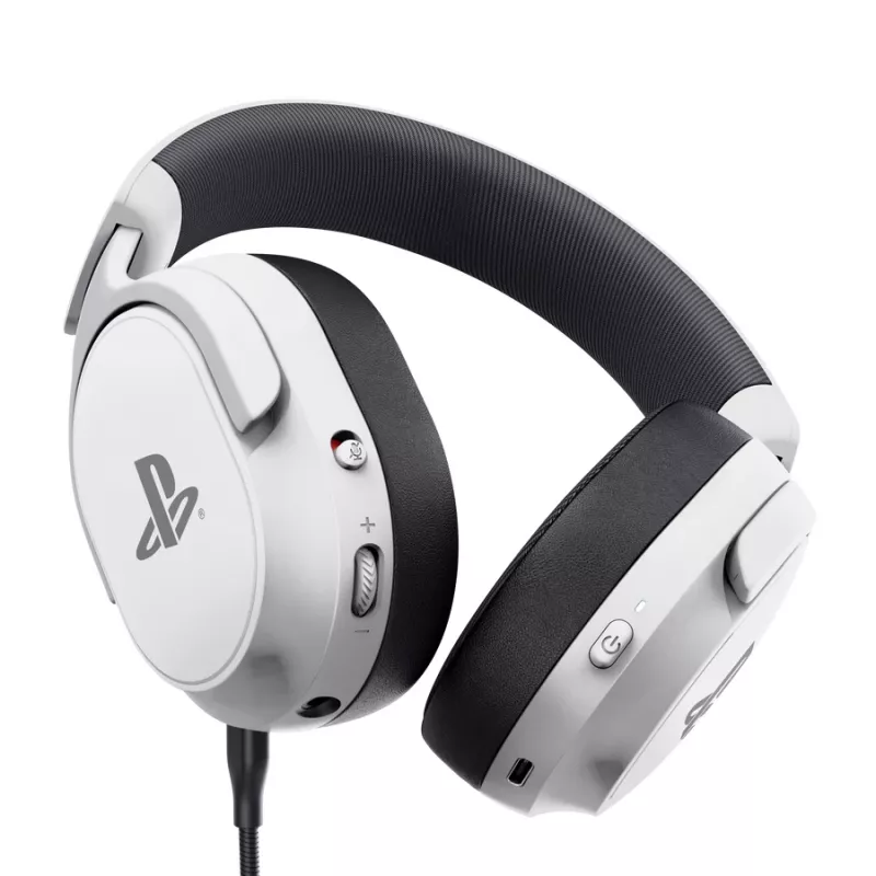 Headset Trust GXT 499 Forta com fios e sem fios arco de cabeça gaming branco