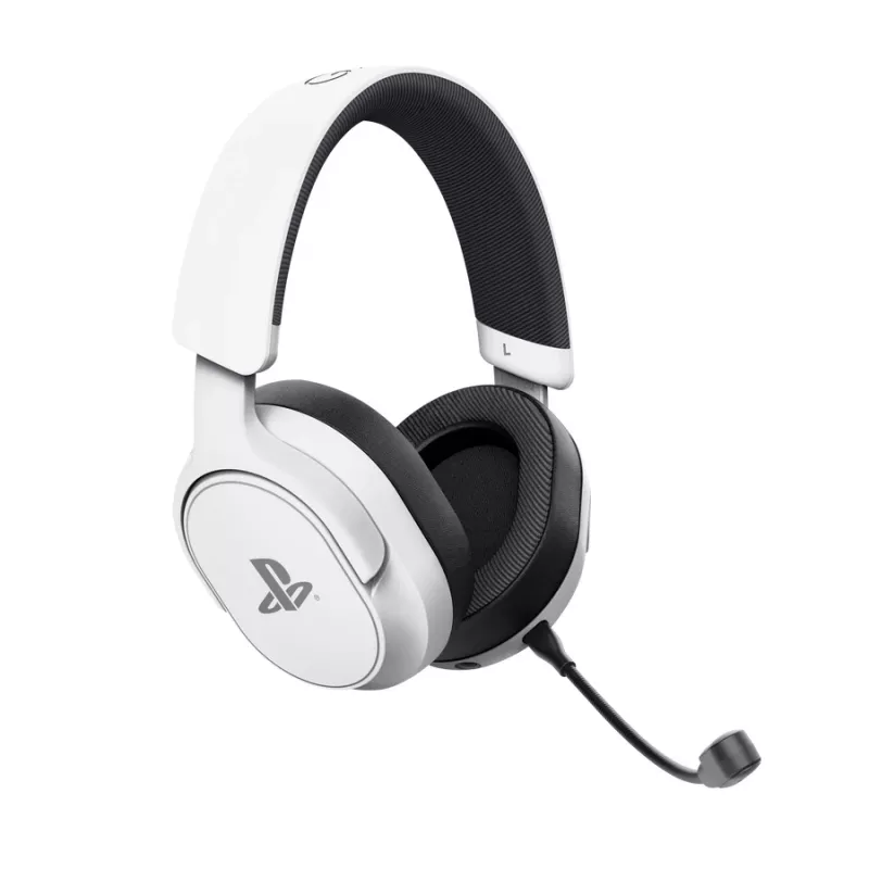 Headset Trust GXT 499 Forta com fios e sem fios arco de cabeça gaming branco