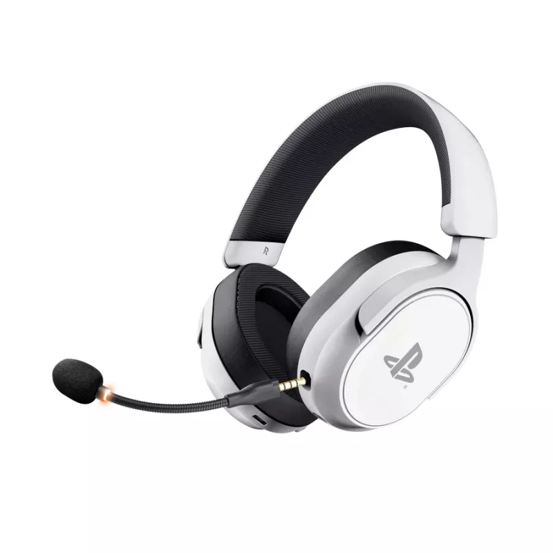 Headset Trust GXT 499 Forta com fios e sem fios arco de cabeça gaming branco