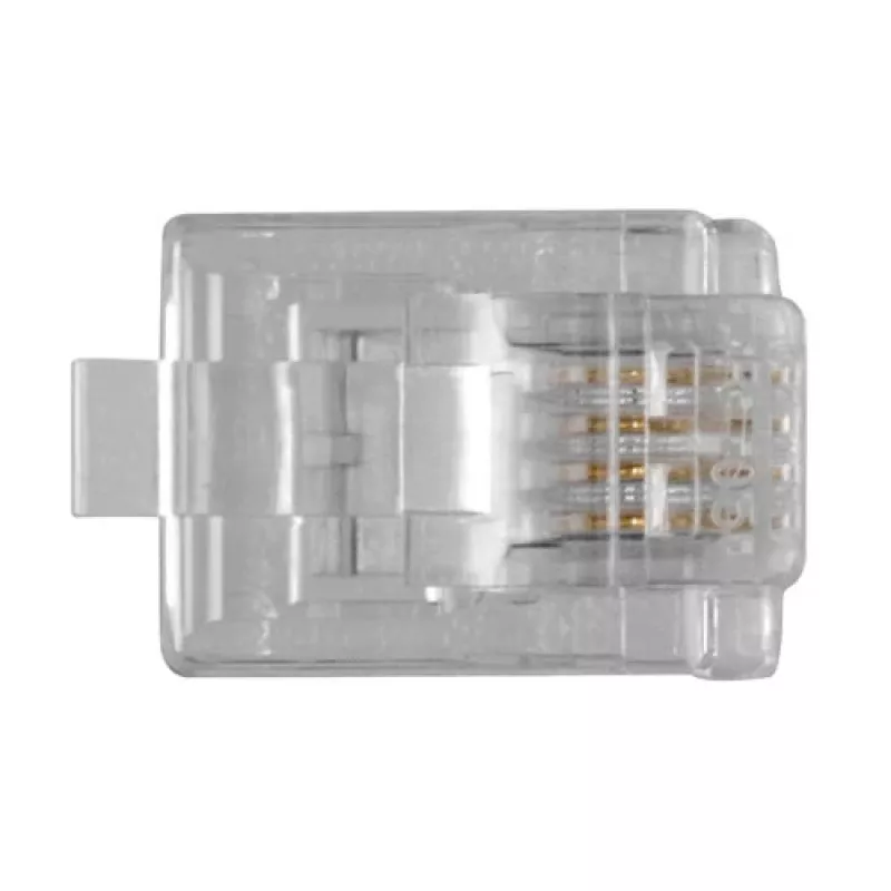 Ficha modular ACT RJ11 (4P/4C) para cabo plano