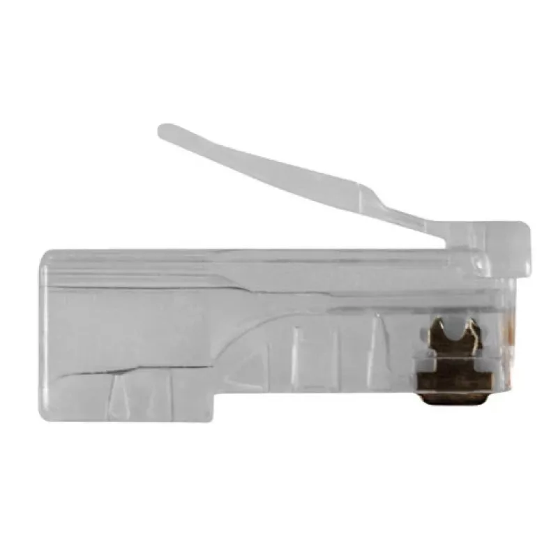Conector modular ACT RJ45 (8P/8C) para cabo redondo com condutores maciços
