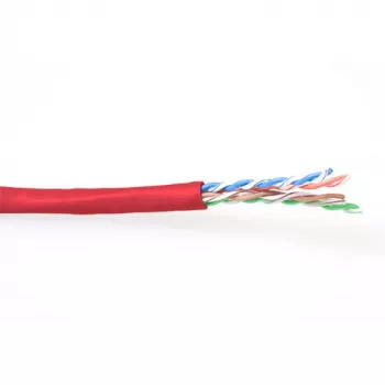 Cabo de patch ACT CAT6 U/UTP flexível vermelho 100 m