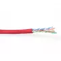 Cabo de patch ACT CAT6 U/UTP flexível vermelho 100 m