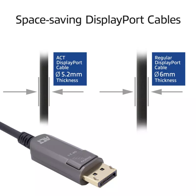 Cabo DisplayPort ACT AK4173 30 m preto