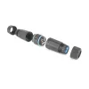 Conector fêmea ACT CAT6A blindado exterior IP68 RJ45 SD6522, conector fêmea Ethernet inline Cat6A blindado