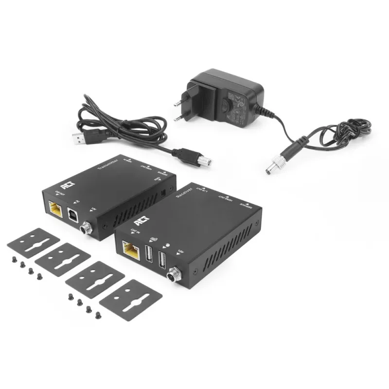 Conjunto extensor KVM ACT 4K HDMI 2.0 sobre CAT6A até 70 metros