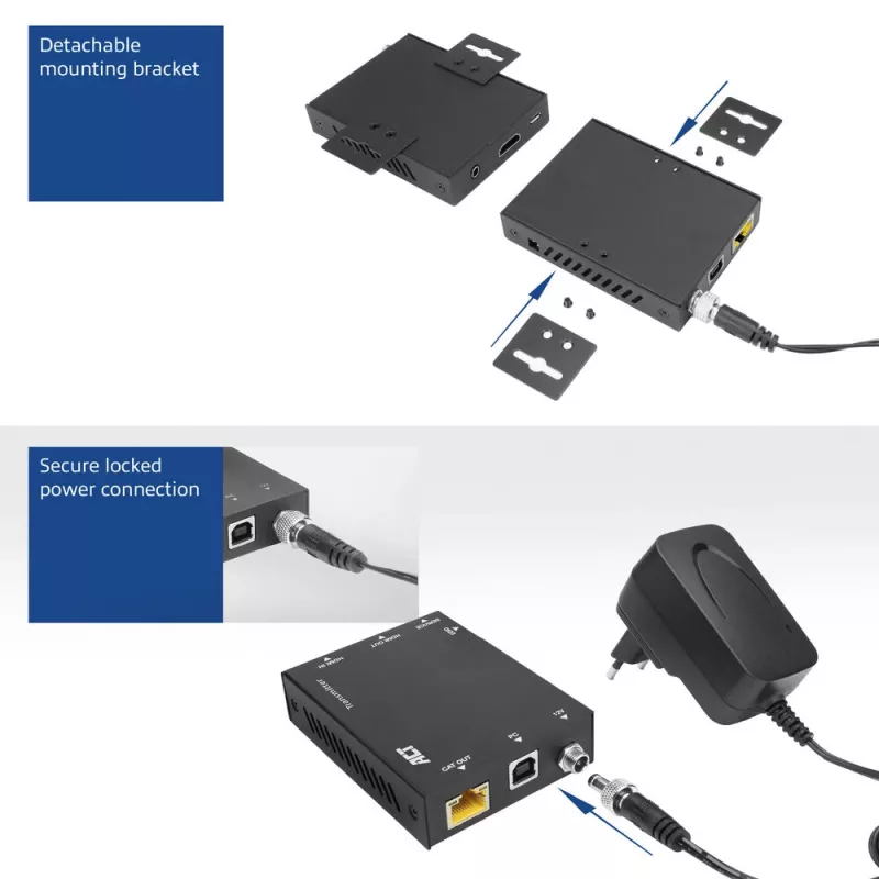 Conjunto extensor KVM ACT 4K HDMI 2.0 sobre CAT6A até 70 metros