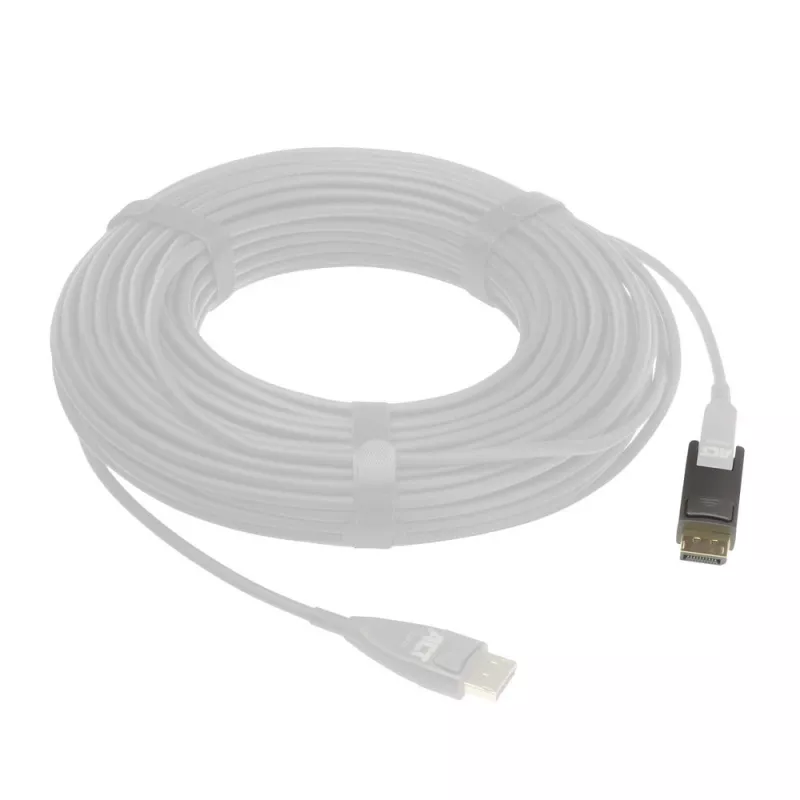 Adaptador de substituição ACT Mini DisplayPort para DisplayPort para cabos DisplayPort óticos ativos com ficha removível