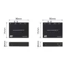 Conjunto extensor de áudio ACT AC7710 — digital/analógico sobre Cat5e/Cat6 com DAC, TOSLINK I/O, até 300 m, alimentado por USB 5V