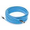 Cabo de instalação pré-montado ACT azul 50 metros S/FTP CAT6A B2ca PoE++ 100W condutor rígido, ficha RJ45 macho – macho
