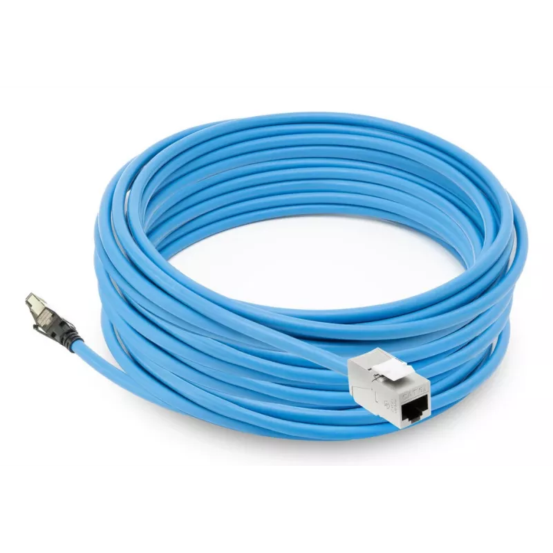 ACT CAT6A S/FTP B2ca PoE++ 100W cabo de instalação sólido pré-montado com ficha RJ45–conector fêmea, 55 m (FB0155)