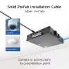 ACT Azul 60 metros S/FTP CAT6A B2ca PoE++ 100W cabo de instalação sólido pré-montado, ficha RJ45 – conector fêmea