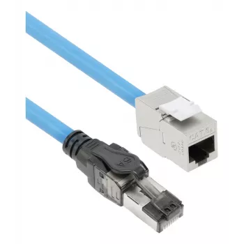ACT S/FTP Cat6A B2ca PoE++ 100W cabo de instalação sólido pré-montado com ficha RJ45–conector fêmea, 70 m (FB0170)